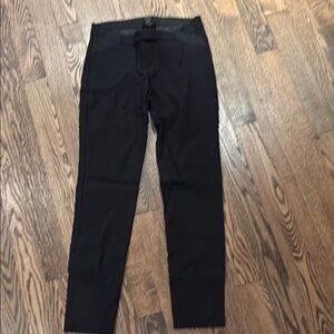 J. Crew Women's Maternity Ryder Black Straight Leg Pants. Stretch sides.